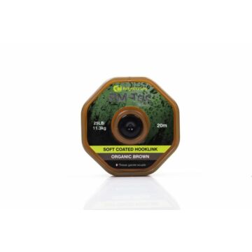 RidgeMonkey RM-Tec Soft Coated Hooklink előkezsinór 35lb Organic Brown