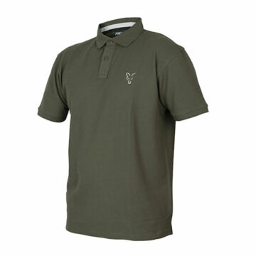 Fox Collection Green & Silver Polo Shirt galléros póló