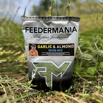 Feedermania 50/50 Mix Groundbait etetőanyag Garlic &amp; Almond