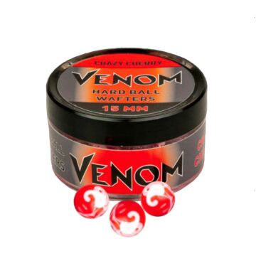 Feedermania Venom Hard Ball Wafters keményített horogcsali Crazy Cherry 15mm
