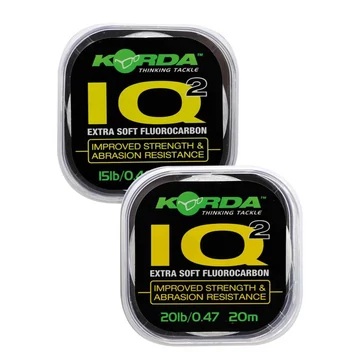 Korda IQ2 Xtra Soft fluorocarbon előkezsinór 20m 15lb