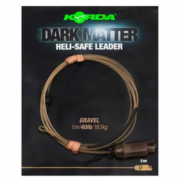 Korda Dark Matter Leader Heli Safe Gravel 40lb 1m szerelék