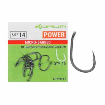 Korum Xpert Power Micro Barbed Hook feeder horog