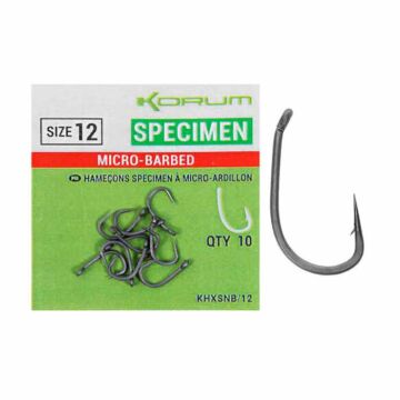 Korum Xpert Specimen Micro Barbed Hook feeder horog
