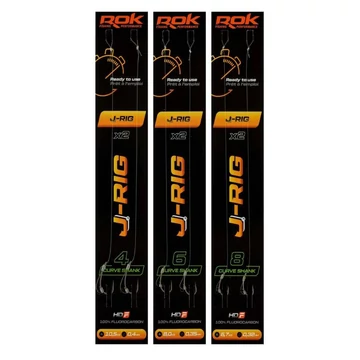 Rok Fishing J-Rig Curve Shank kész szerelék 2 db