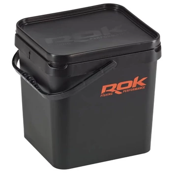 Rok Square Bait Bucket szögletes csalis vödör fedéllel 17 liter