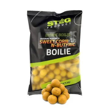 Stég Product Bionic Boilies Corn &amp; N-butyric kukorica vajsav oldódó bojli