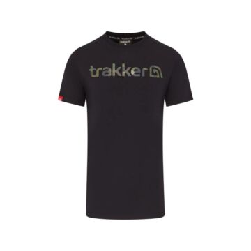 Trakker CR Logo T-Shirt Black Camo póló