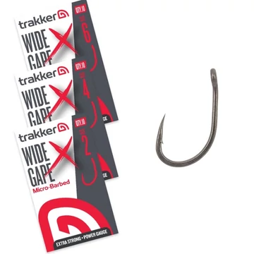 Trakker Wide Gape XS Hook extra erős pontyozó horog