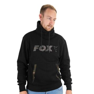 Fox Black Camo High Neck magas nyakú pulóver