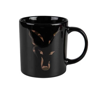 Fox Black and Camo Head Ceramic Mug bögre