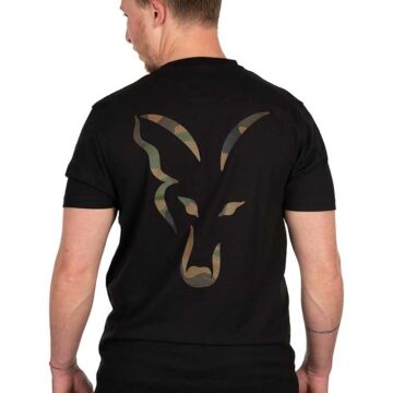 Fox Black Large Print T-Shirt póló L