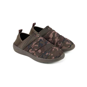 Fox Camo/Khaki Bivvy Slipper bélelt papucs