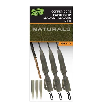 Fox Edges Naturals Copper-Core Power Grip Lead Clip Leaders 