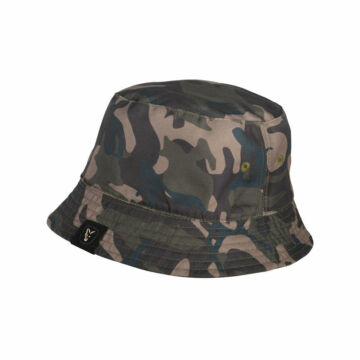 Fox Khaki Camo Reversible Bucket Hat kifordítható horgász kalap