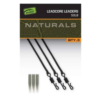 Fox Naturals Leadcore Leaders 50lb előkötött leadcore 3 db