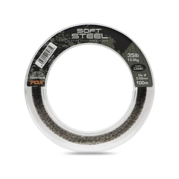 Fox Soft Steel Fleck Camo Leader előtét zsinór 35lb 0,50mm