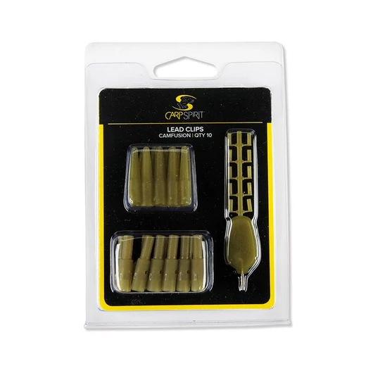 Carp Spirit Lead Clips Pack Weedy Green ólomklipsz készlet