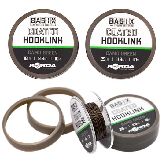 Korda Basix Coated Hooklink bevonatos előkezsinór