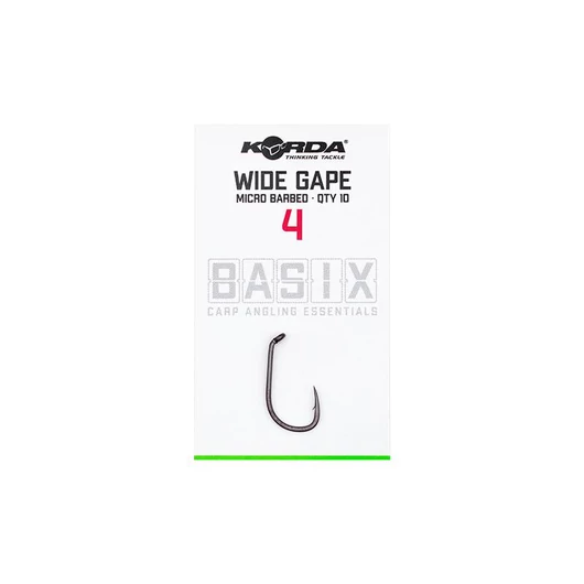 Korda Basix Wide Gape Hook pontyozó horog