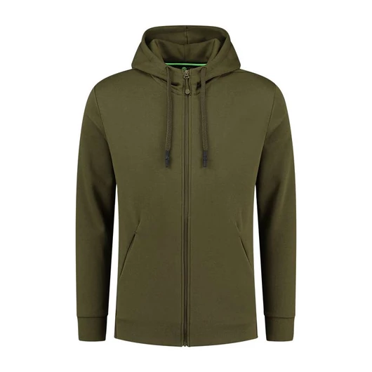 Korda Kore Zip Pro Hoodie Olive cipzáros kapucnis felső