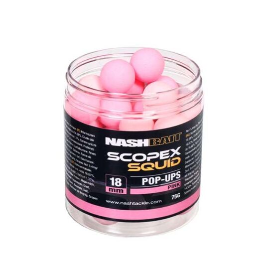 Nash Scopex Squid Airball Pop Ups Pink lebegő bojli
