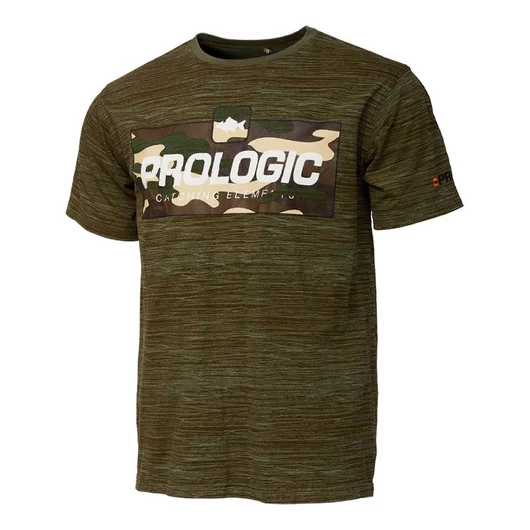 Prologic Bark Print Burnt Olive Green T-Shirt póló