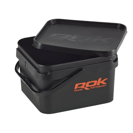 Rok Square Bait Bucket szögletes csalis vödör fedéllel 10 liter