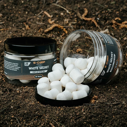S-Carp White Secret Popup lebegő bojli