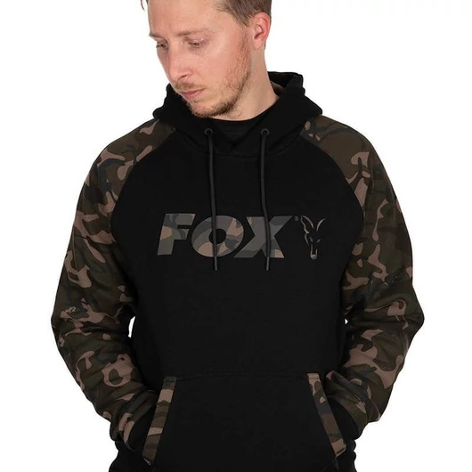 Fox Black Camo Raglan Hoodie kapucnis felső