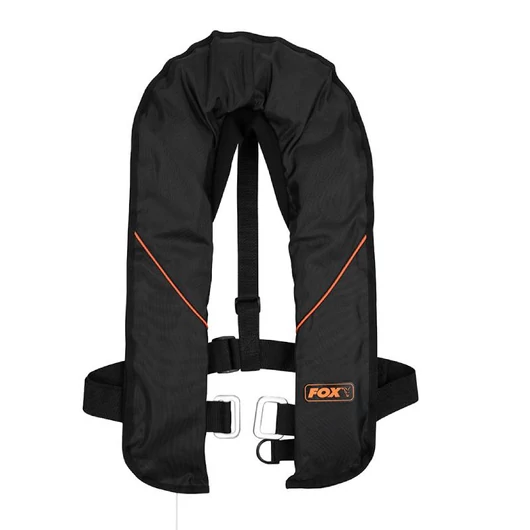 Fox Life Jacket Black &amp; Orange automata mentőmellény