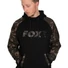 Kép 1/4 - Fox Black Camo Raglan Hoodie kapucnis felső