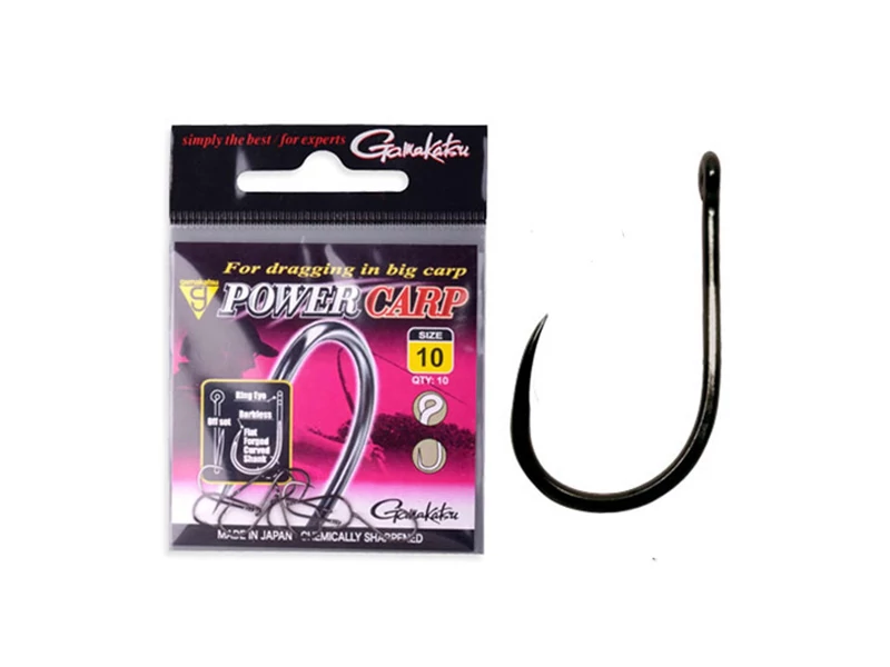 Gamakatsu Power Carp Ring Eye BB Hook szakáll nélküli horog