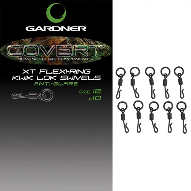 Gardner Covert XT Flexi-Ring Kwik Lok Swivels gyorskapcsos karikás forgó