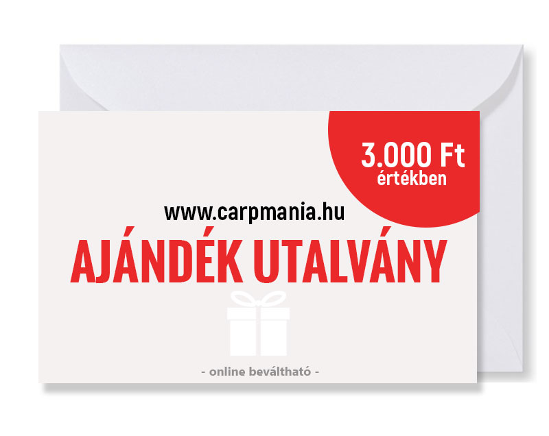 Carpmania ajándék utalvány 3.000.- Ft