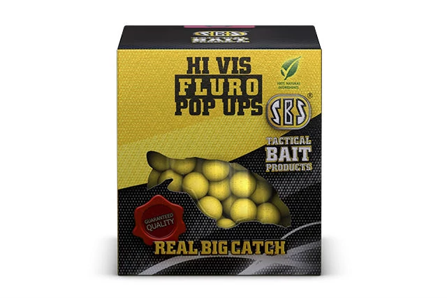 SBS Hi Vis Fluro Pop Ups 10 mm lebegő bojli