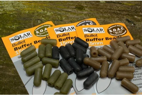 Solar Bullet Buffer Beads gumiütköző barna