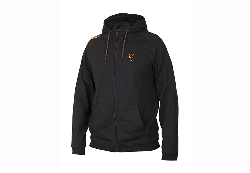 Fox Collection Orange & Black Lightweight Hoody zipzáras felső