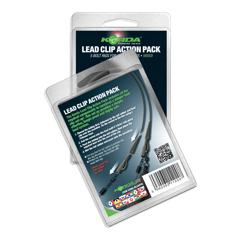 Korda Lead Clip Action Pack komplett ólomklipszes szerelék 5 db