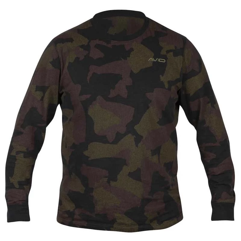 Avid Carp Distortion Camo Lite T-Shirt- Long Sleeve póló