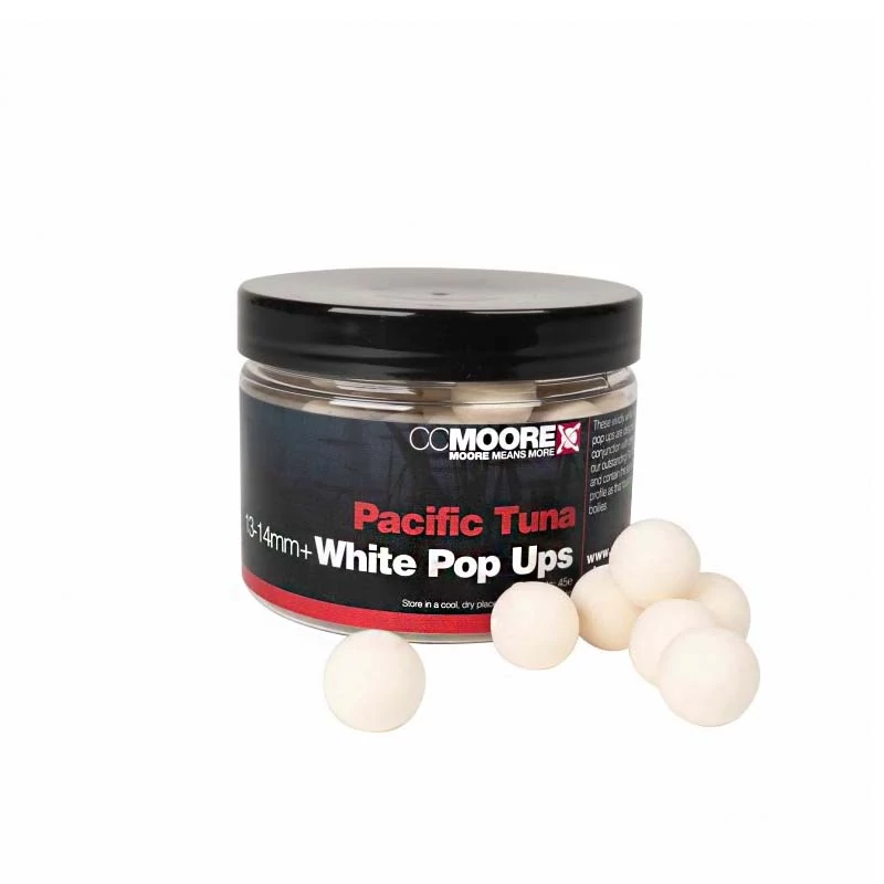 CC Moore Pacific Tuna White Pop Up fluo lebegő bojli 13/14 mm