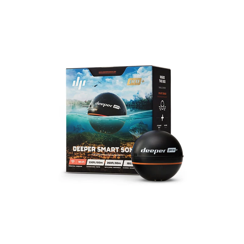Deeper Pro+ WiFi-GPS halradar
