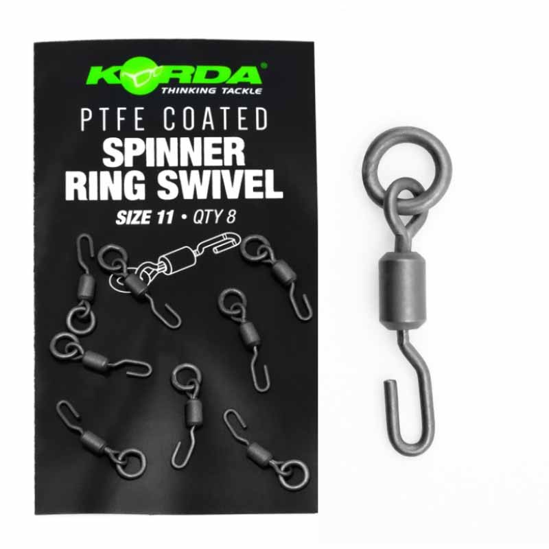 Korda PTFE Spinner Ring Swivel forgó Size 11