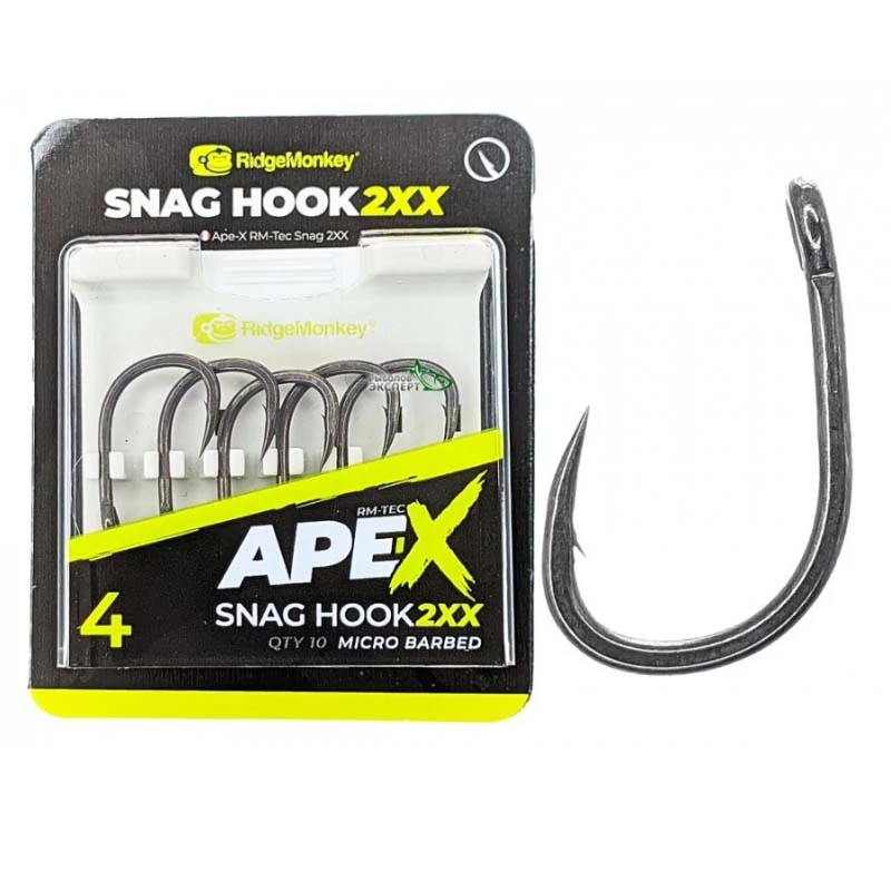 RidgeMonkey Ape-x Snag hook 2XX pontyozó horog