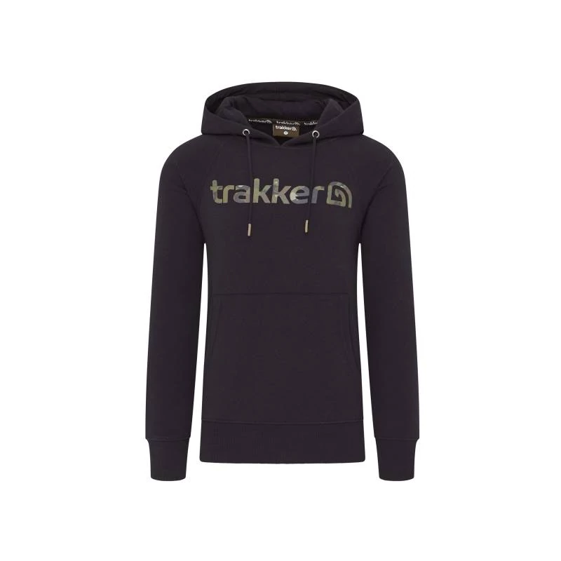 Trakker CR Logo Hoody Black Camo kapucnis felső