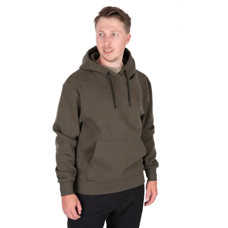 Fox Collection Green & Black Hoodie New kapucnis felső