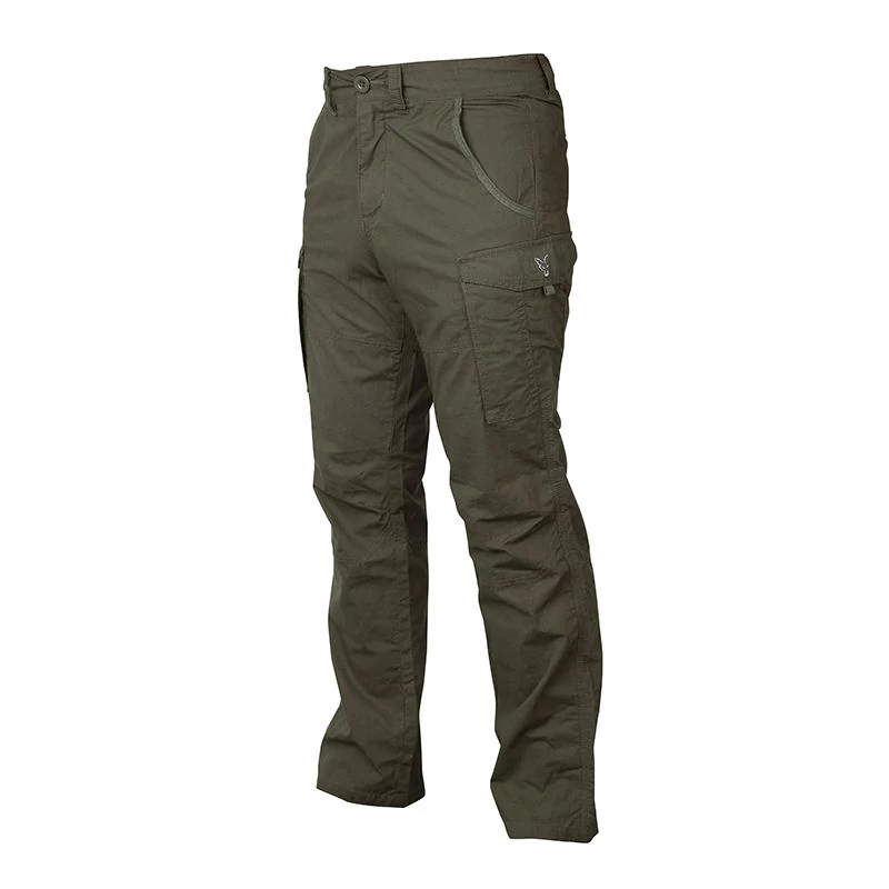 Fox Collection Green & Silver Combat Trousers nadrág