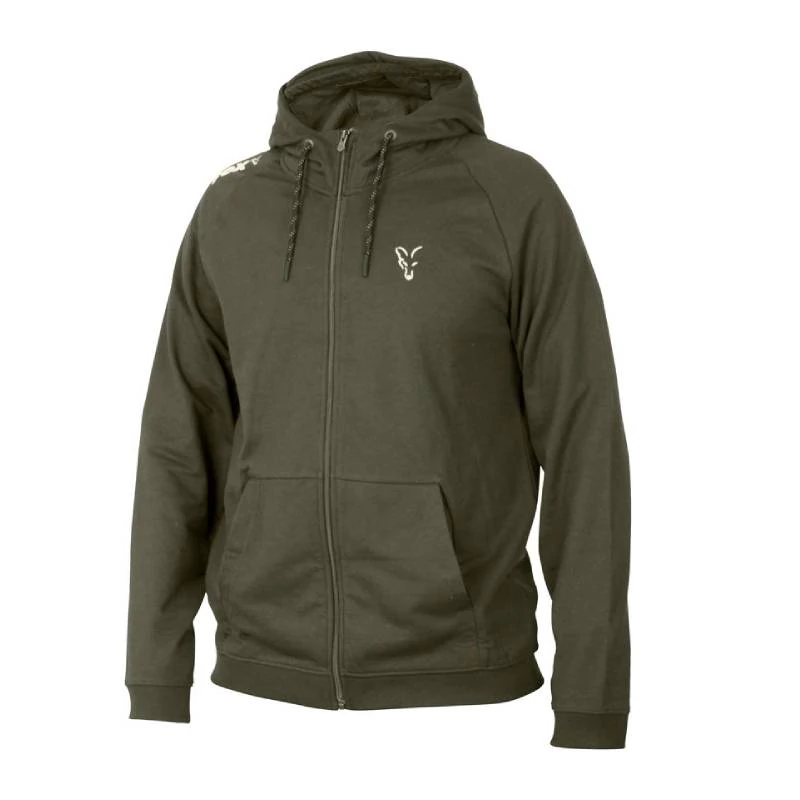 Fox Collection Green & Silver Lightweight Hoodie kapucnis felső
